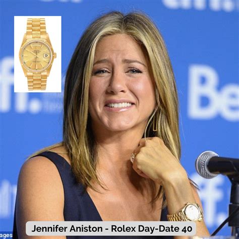 jennifer aniston rolex|female celebrities wearing rolex watches.